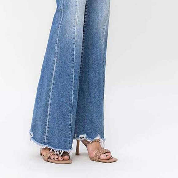 NWT Flying Monkey High Rise Panel Flare Jeans - Picture 16 of 16